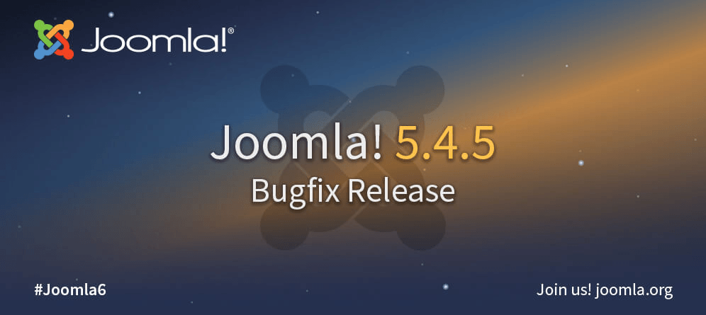 Joomla 5.4.5: исправления ошибок и улучшения