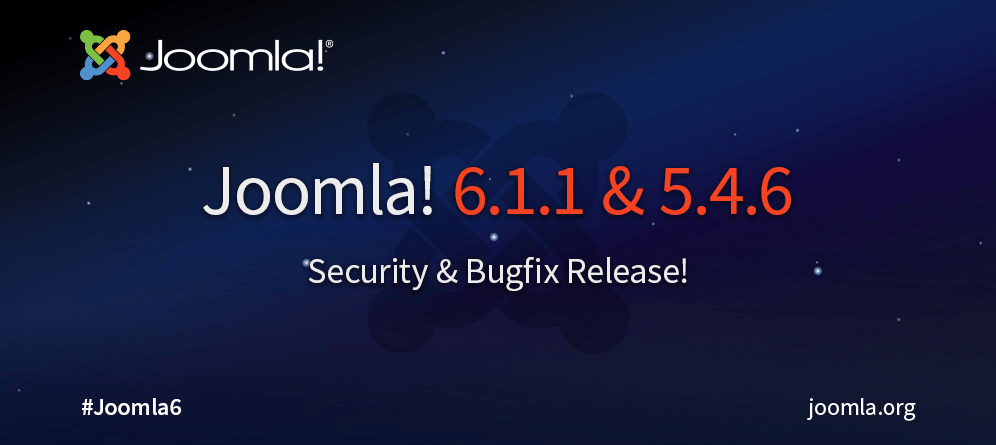 Joomla 6.1.1 и 5.4.6: патч безопасности и исправлений
